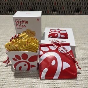 2 Ornaments Chick-Fil-A Original Spicy Chicken Sandwich Bag Waffle Fries 2025